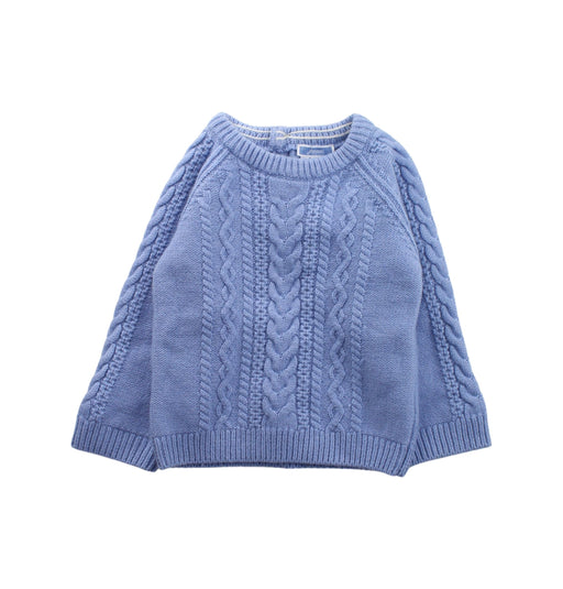 A Blue Knit Sweaters from Jacadi in size 2T for girl. (Front View)