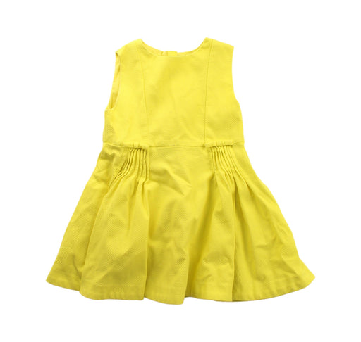 A Yellow Sleeveless Dresses from Jacadi in size 2T for girl. (Front View)