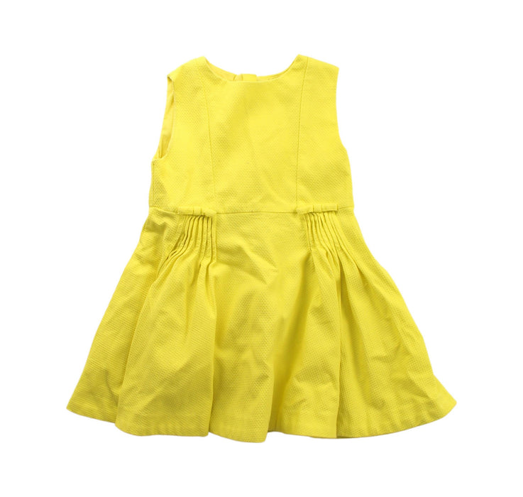 A Yellow Sleeveless Dresses from Jacadi in size 2T for girl. (Front View)