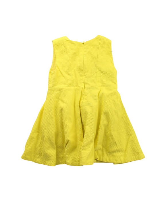 A Yellow Sleeveless Dresses from Jacadi in size 2T for girl. (Back View)