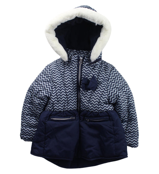 A Blue Coats from Chicco in size 2T for girl. (Front View)