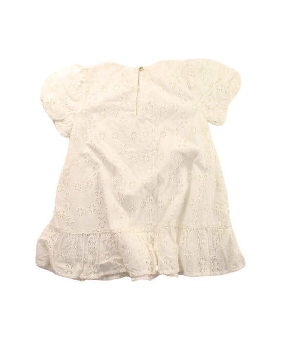 A White Short Sleeve Dresses from Crewcuts in size 3T for girl. (Back View)