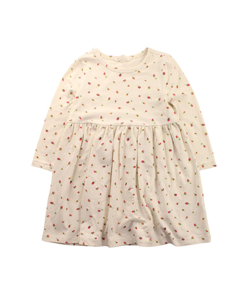 A White Long Sleeve Dresses from Crewcuts in size 3T for girl. (Front View)