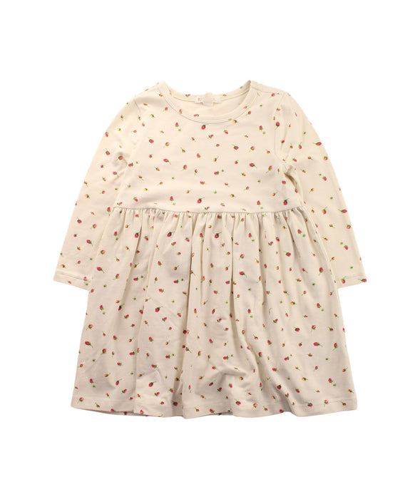 A White Long Sleeve Dresses from Crewcuts in size 3T for girl. (Front View)
