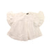 A White Short Sleeve Tops from Velveteen in size 3T for girl. (Front View)
