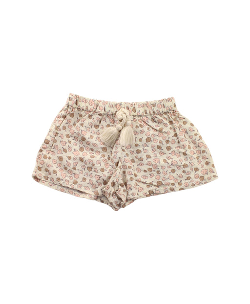 A White Shorts from Rylee + Cru in size 4T for girl. (Front View)