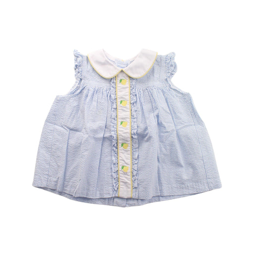 A Blue Dress Sets from Little English in size 4T for girl. (Front View)