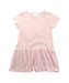 A Pink Short Sleeve Dresses from Little English in size 4T for girl. (Front View)