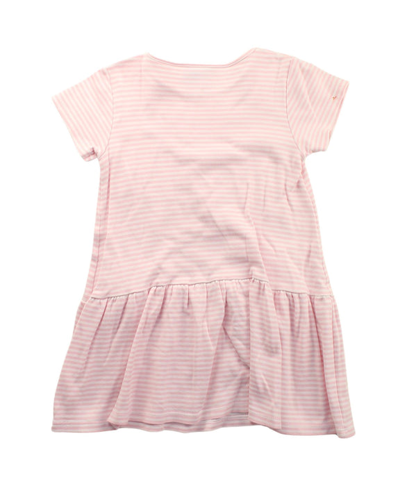 A Pink Short Sleeve Dresses from Little English in size 4T for girl. (Back View)