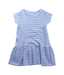 A Blue Short Sleeve Dresses from Little English in size 5T for girl. (Back View)