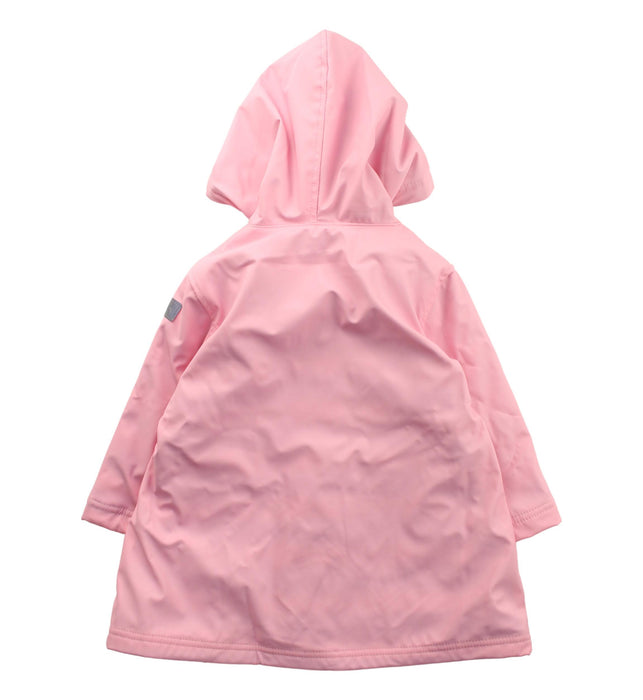 A Pink Rain Jackets from Hatley in size 2T for girl. (Back View)