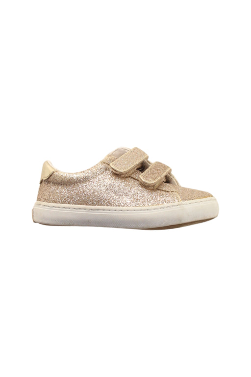A Gold Sneakers from Janie & Jack in size 18-24M for girl. (Front View)