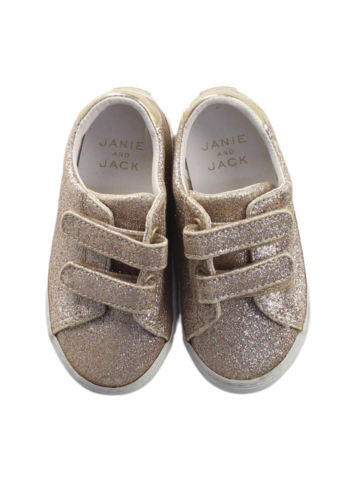 A Gold Sneakers from Janie & Jack in size 18-24M for girl. (Back View)