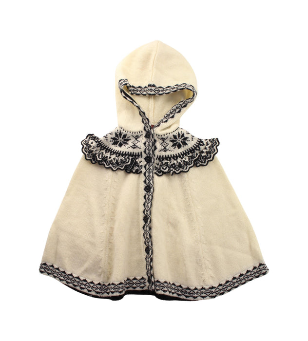 A Black Capes & Ponchos from ELLE in size 6-12M for girl. (Front View)