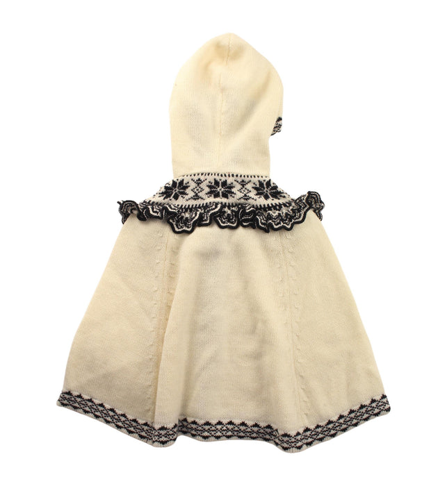 A Black Capes & Ponchos from ELLE in size 6-12M for girl. (Back View)