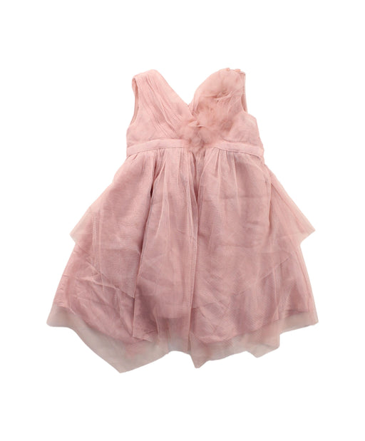 A Pink Sleeveless Dresses from Monsoon in size 3-6M for girl. (Front View)