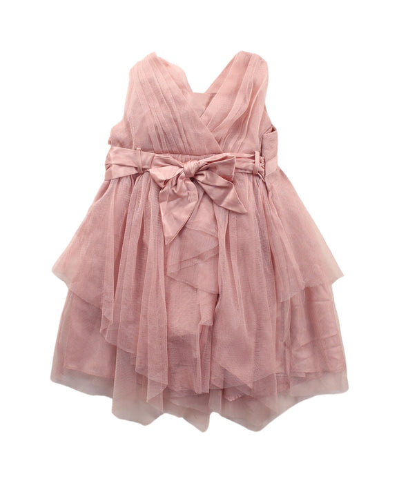 A Pink Sleeveless Dresses from Monsoon in size 3-6M for girl. (Back View)