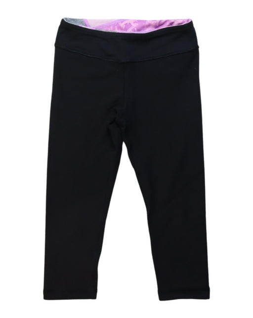 A Black Leggings from Ivivva in size 6T for girl. (Front View)
