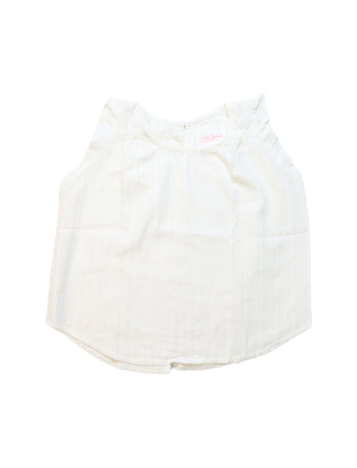A White Sleeveless Tops from Sunset Limonade in size 4T for girl. (Front View)