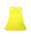 A Yellow Short Sleeve Dresses from Young Versace in size 6T for girl. (Front View)
