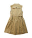 A Brown Sleeveless Dresses from Burberry in size 6T for girl. (Back View)
