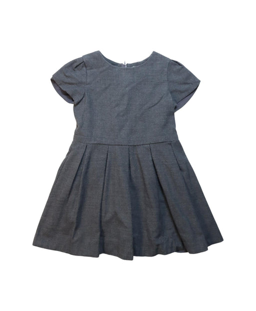 A Grey Short Sleeve Dresses from Jacadi in size 5T for girl. (Front View)
