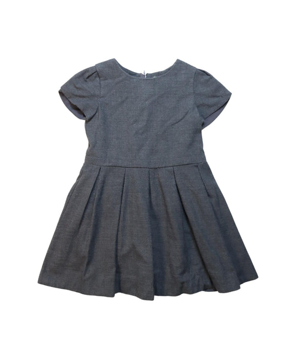 A Grey Short Sleeve Dresses from Jacadi in size 5T for girl. (Front View)