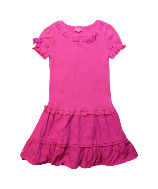 A Pink Short Sleeve Dresses from Nicholas & Bears in size 6T for girl. (Front View)