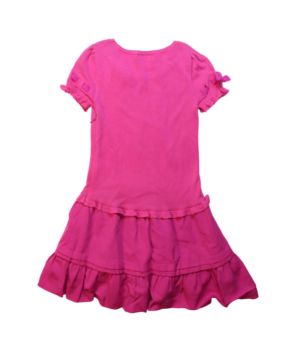 A Pink Short Sleeve Dresses from Nicholas & Bears in size 6T for girl. (Back View)