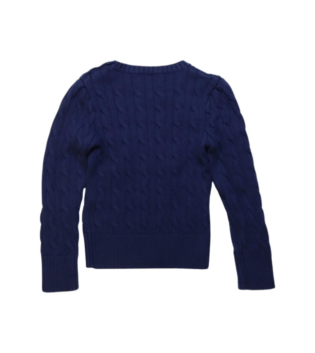 A Navy Knit Sweaters from Polo Ralph Lauren in size 4T for girl. (Back View)