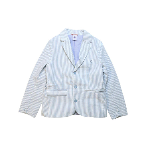 A Blue Blazers from Petit Bateau in size 8Y for boy. (Front View)