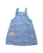 A Multicolour Overall Dresses from Seed in size 5T for girl. (Front View)