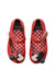A Red Flats from Mini Melissa in size 3T for girl. (Back View)