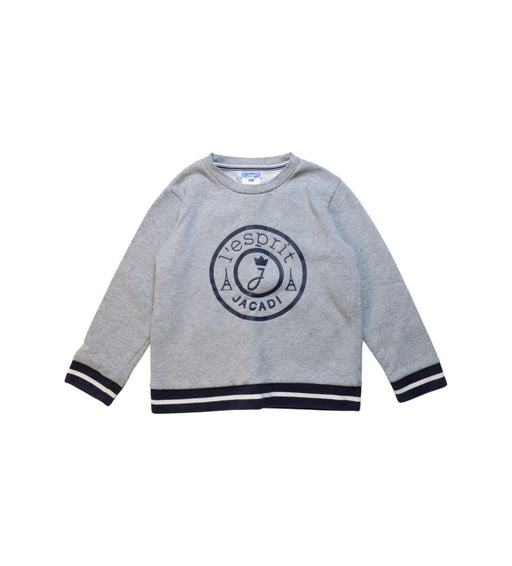 A Grey Crewneck Sweatshirts from Jacadi in size 6T for boy. (Front View)
