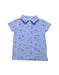 A Blue Short Sleeve Polos from Seed in size 5T for boy. (Front View)