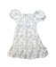 A White Short Sleeve Dresses from the new society in size 4T for girl. (Front View)