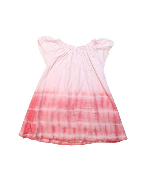 A Pink Short Sleeve Dresses from Chateau de Sable in size 4T for girl. (Front View)