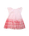 A Pink Short Sleeve Dresses from Chateau de Sable in size 4T for girl. (Back View)