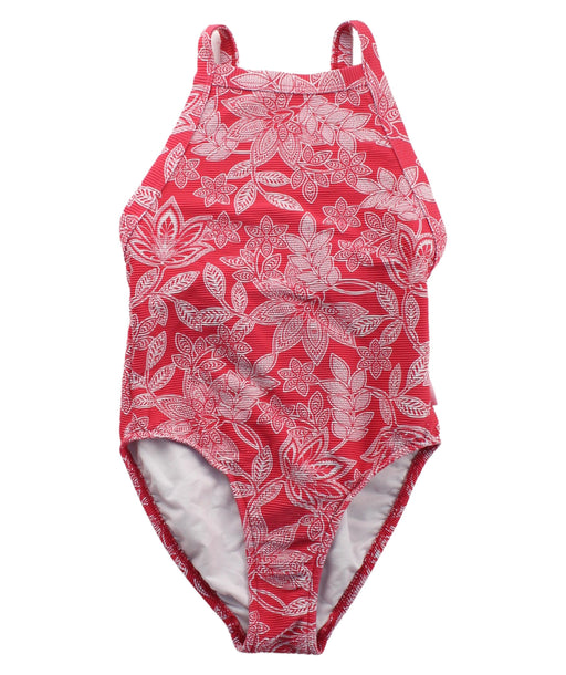 A Red Swimsuits from Seafolly in size 8Y for girl. (Front View)