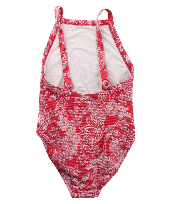 A Red Swimsuits from Seafolly in size 8Y for girl. (Back View)