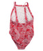 A Red Swimsuits from Seafolly in size 8Y for girl. (Back View)
