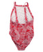 A Red Swimsuits from Seafolly in size 8Y for girl. (Back View)