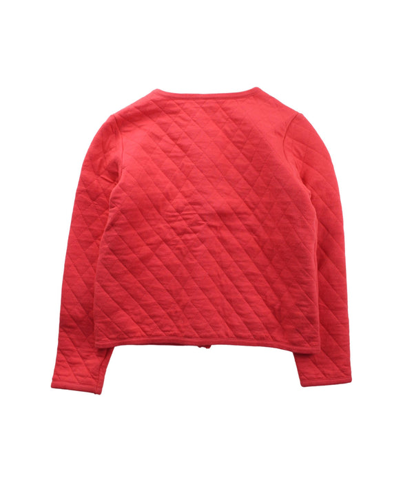 A Red Cardigans from Petit Bateau in size 8Y for girl. (Back View)