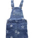 A Blue Overall Dresses from Seed in size 8Y for girl. (Front View)