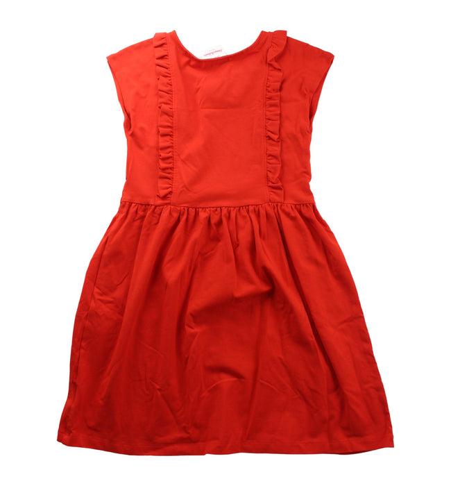A Red Sleeveless Dresses from Hanna Andersson in size 8Y for girl. (Back View)
