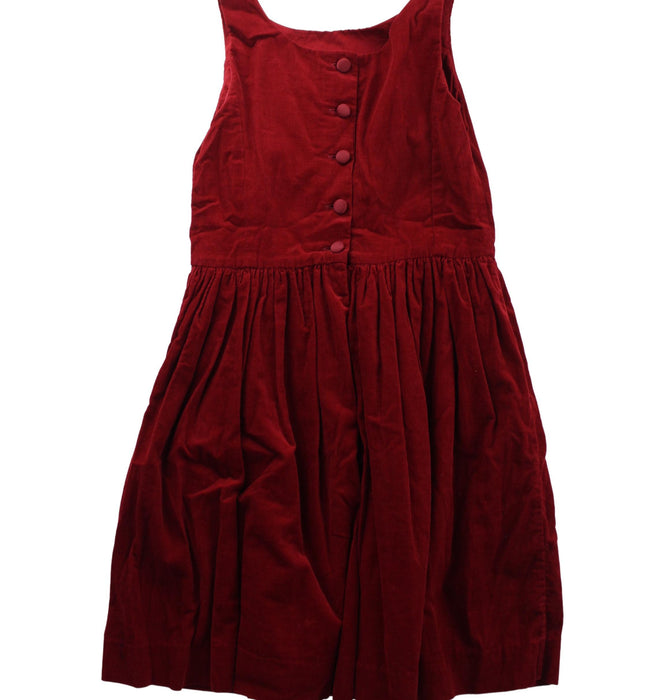 A Red Sleeveless Dresses from Polo Ralph Lauren in size 8Y for girl. (Back View)