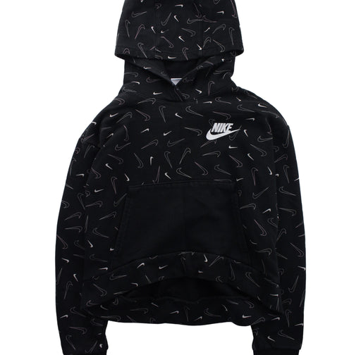 A Black Hooded Sweatshirts from Nike in size 12Y for boy. (Front View)