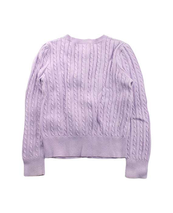 A Purple Cardigans from Polo Ralph Lauren in size 6T for girl. (Back View)