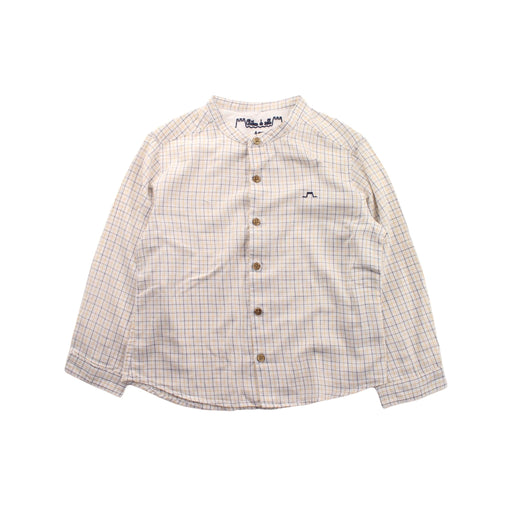 A White Long Sleeve Shirts from Chateau de Sable in size 4T for boy. (Front View)