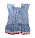 A Blue Short Sleeve Dresses from Seed in size 8Y for girl. (Back View)